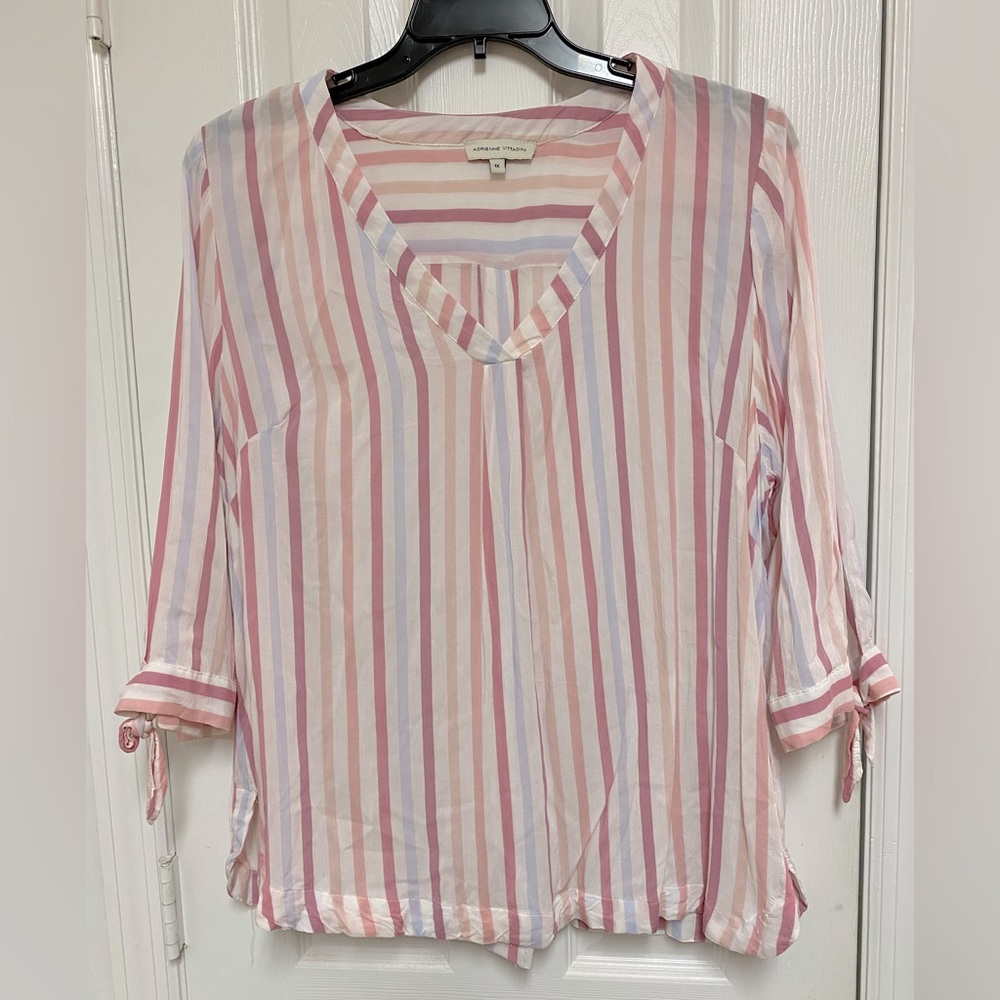 Adrienne Vittadini Striped Blouse